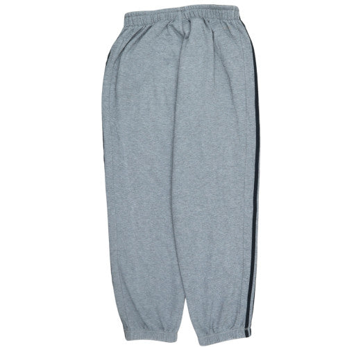 Adidas Mens Grey Climalite Sweatpants L Elastic Waist Casual