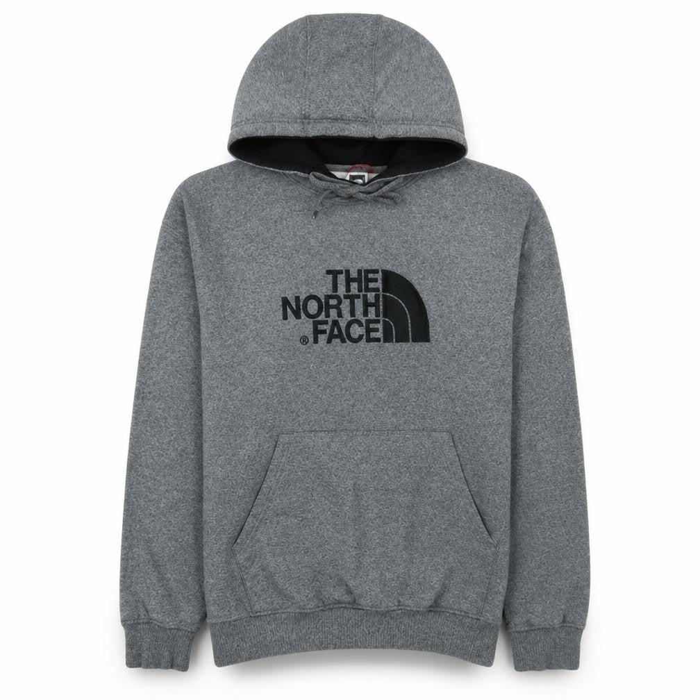 The North Face Mens Grey Pullover Hoodie L Regular Fit Fleece
