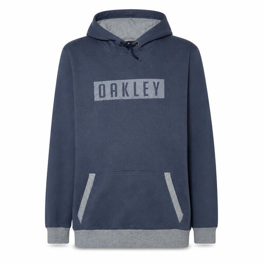 Oakley Men's Blue XL Pullover Hoodie Regular Fit Logo Graphic
