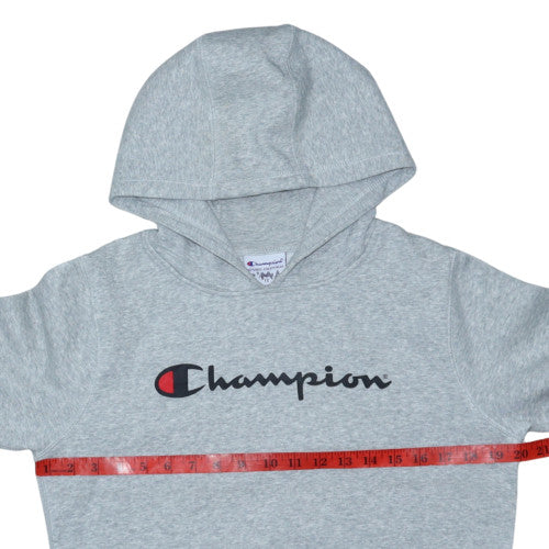 Champion Boys Grey Pullover Hoodie Size 12 Years Cotton Blend