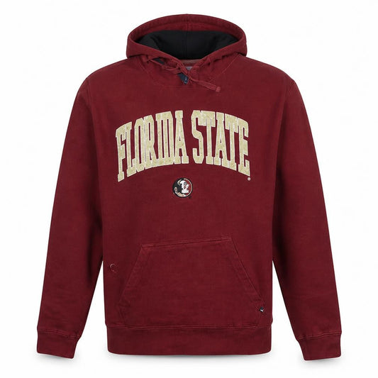 J America Mens Red Florida State Pullover Hoodie L Graphic Embroidered