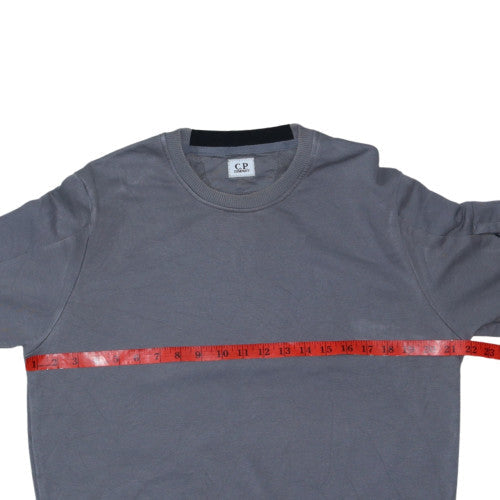 C.P. Company Men's Grey Cotton Pullover Sweatshirt M Regular Fit