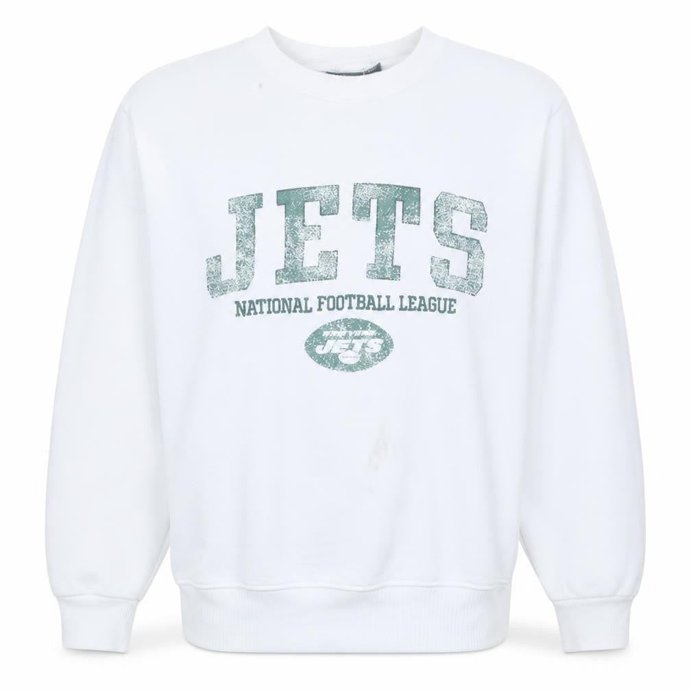 Primark Women White NFL Jets Graphic Pullover Sweatshirt Size S