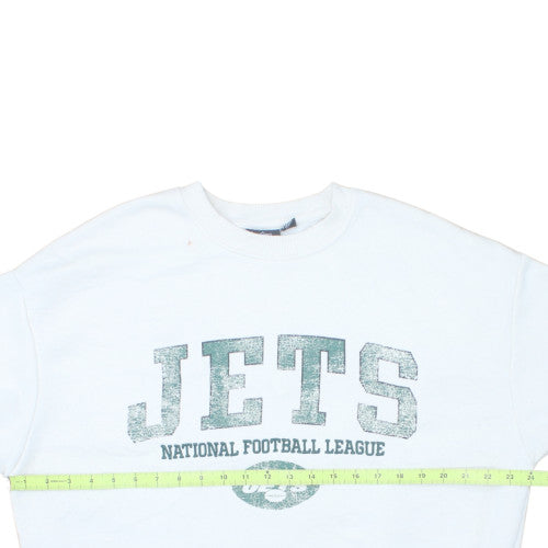 Primark Women White NFL Jets Graphic Pullover Sweatshirt Size S