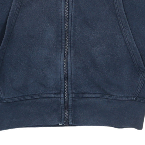 Nike Men's Blue Full Zip Hoodie Size L Sports Fleece Sweatshirt