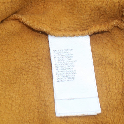 The North Face Men's Yellow Pullover Hoodie Size L Cotton Fleece