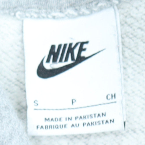 Nike Men's Grey Pullover Hoodie Size S Fleece Sweatshirt