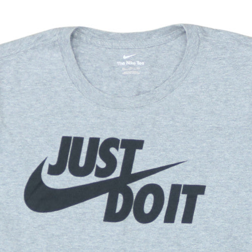 Nike Men's Grey Just Do It Graphic 2XL Sports T-Shirt