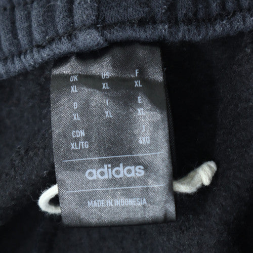 Adidas Men Black XL Sweatpants Trousers with Logo Stripes