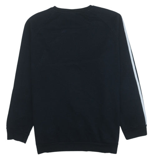 Adidas Womens Black XL Pullover Sweatshirt Crew Neck Cotton Blend