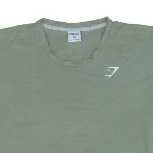 Gymshark Mens Green XXL Short Sleeve Crew Neck Cotton T-Shirt