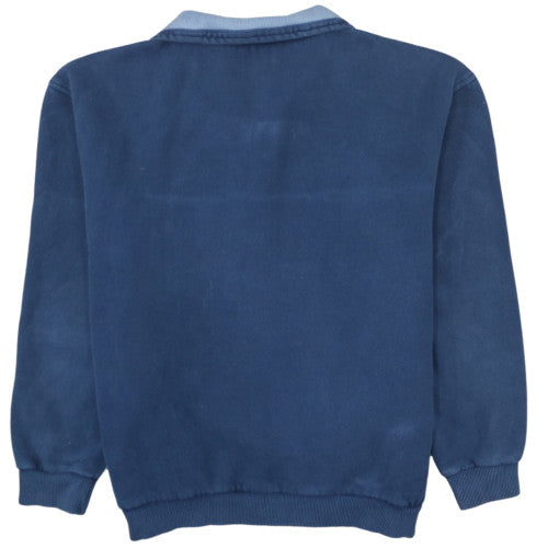 FILA Men's Blue 1/4 Zip Fleece Sweatshirt Size M
