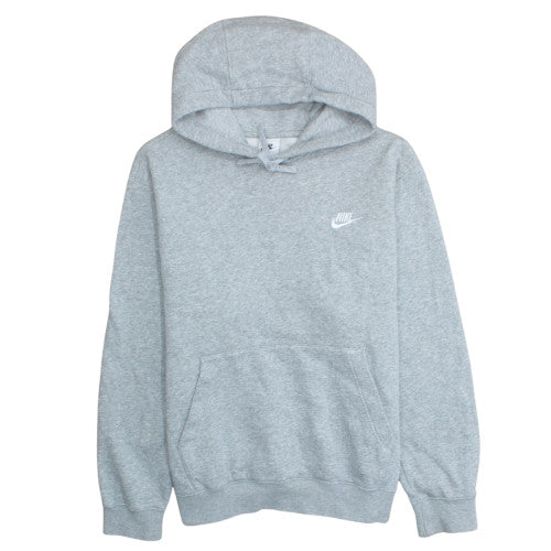 Nike Mens Grey Pullover Hoodie Fleece Regular Fit Size M