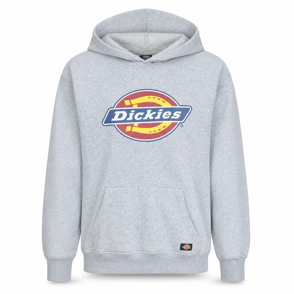 Dickies Men's Grey XL Pullover Hoodie Logo Fleece Sweatshirt