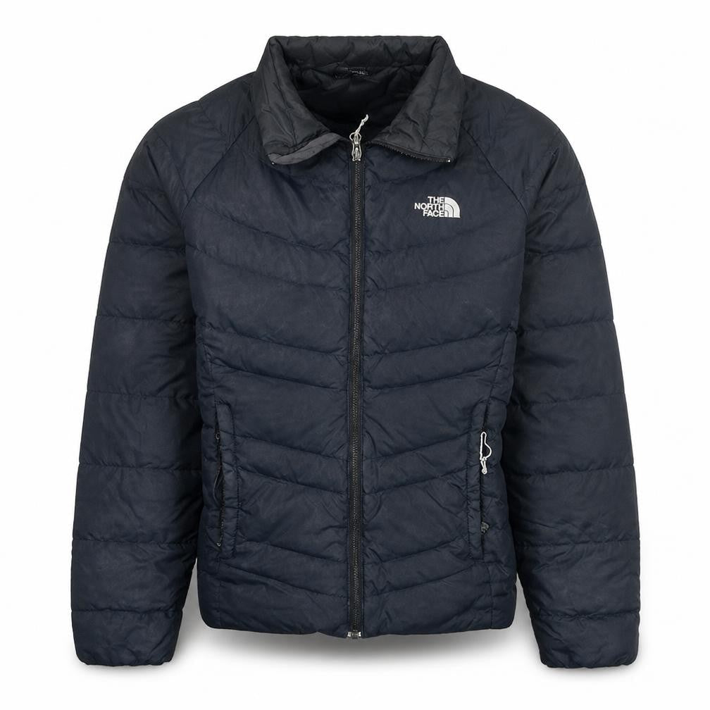 The North Face Womens Black Small Puffer Jacket Quilted Lined Zip