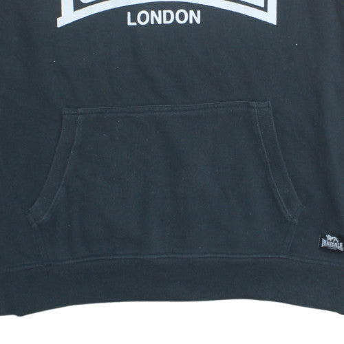 Lonsdale Men's Black Sleeveless Hoodie Vest M Logo Sportswear