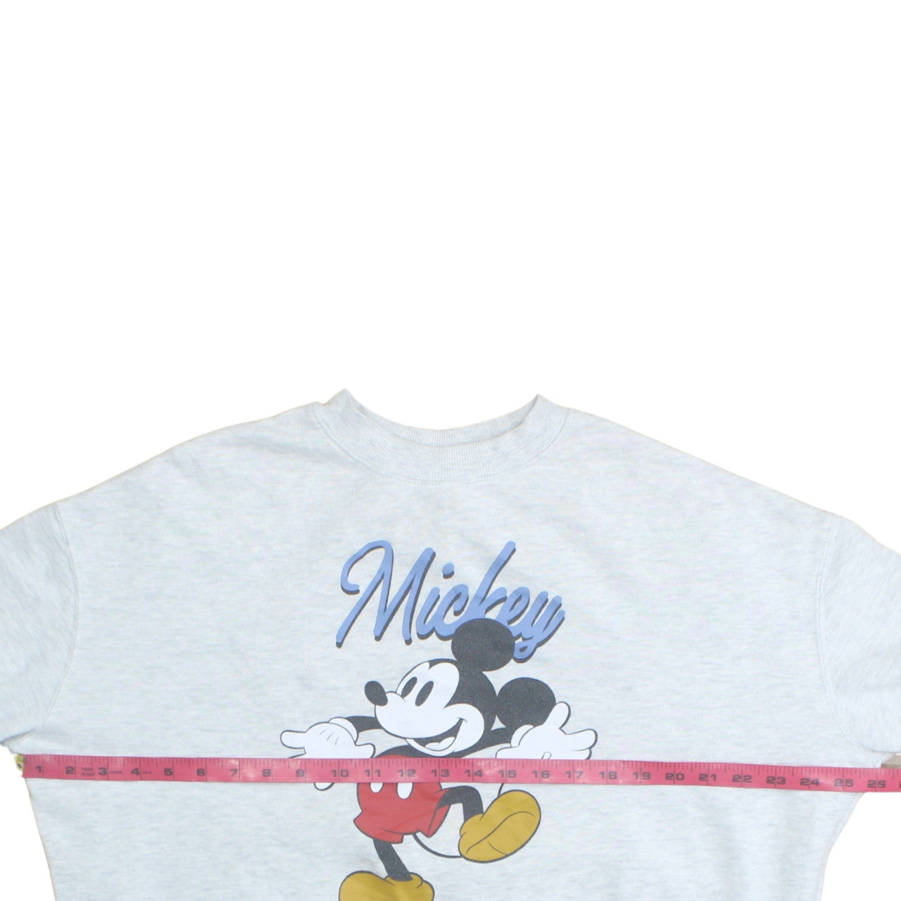 Disney Women Grey Mickey Mouse Graphic Sweatshirt Size 12