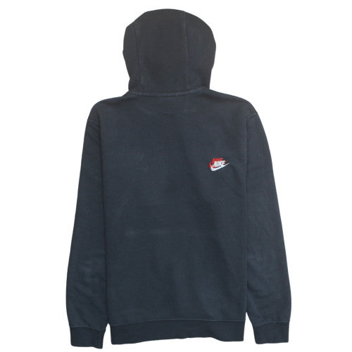 Nike Men's Black Embroidered Logo Pullover Hoodie Size M