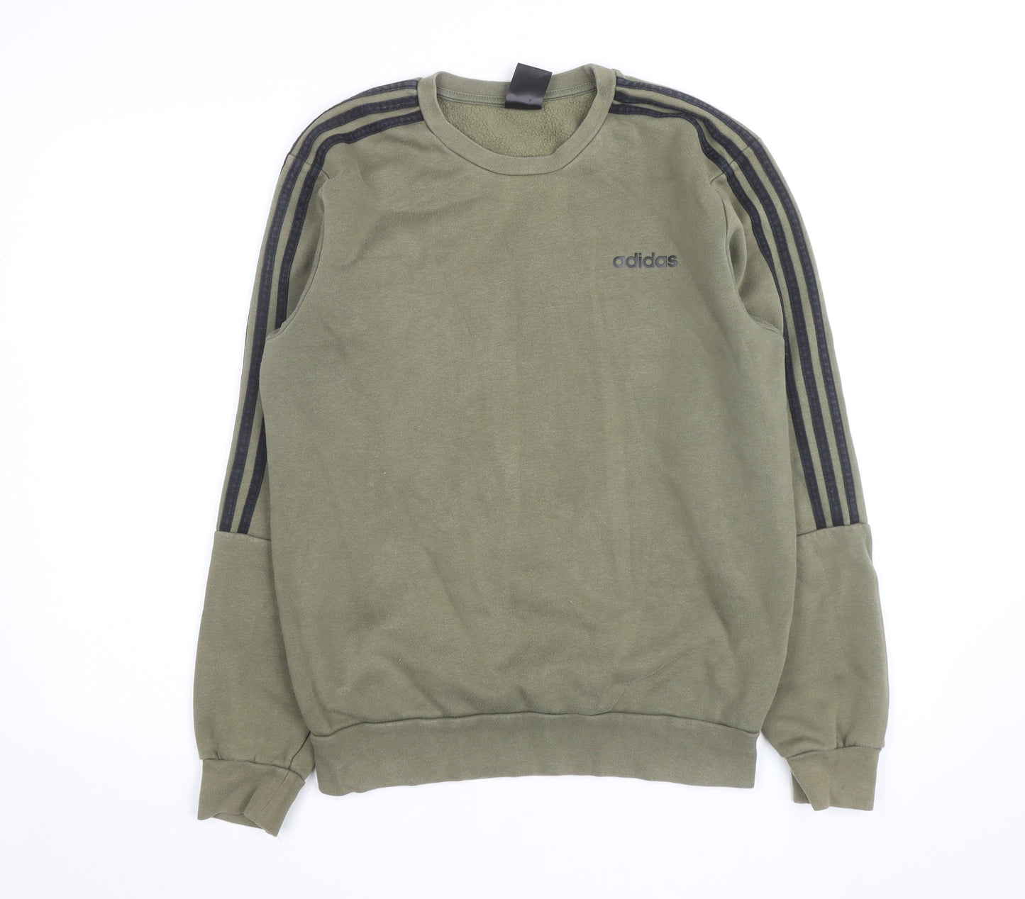 Adidas Men's Green Pullover Sweatshirt Medium Crew Neck