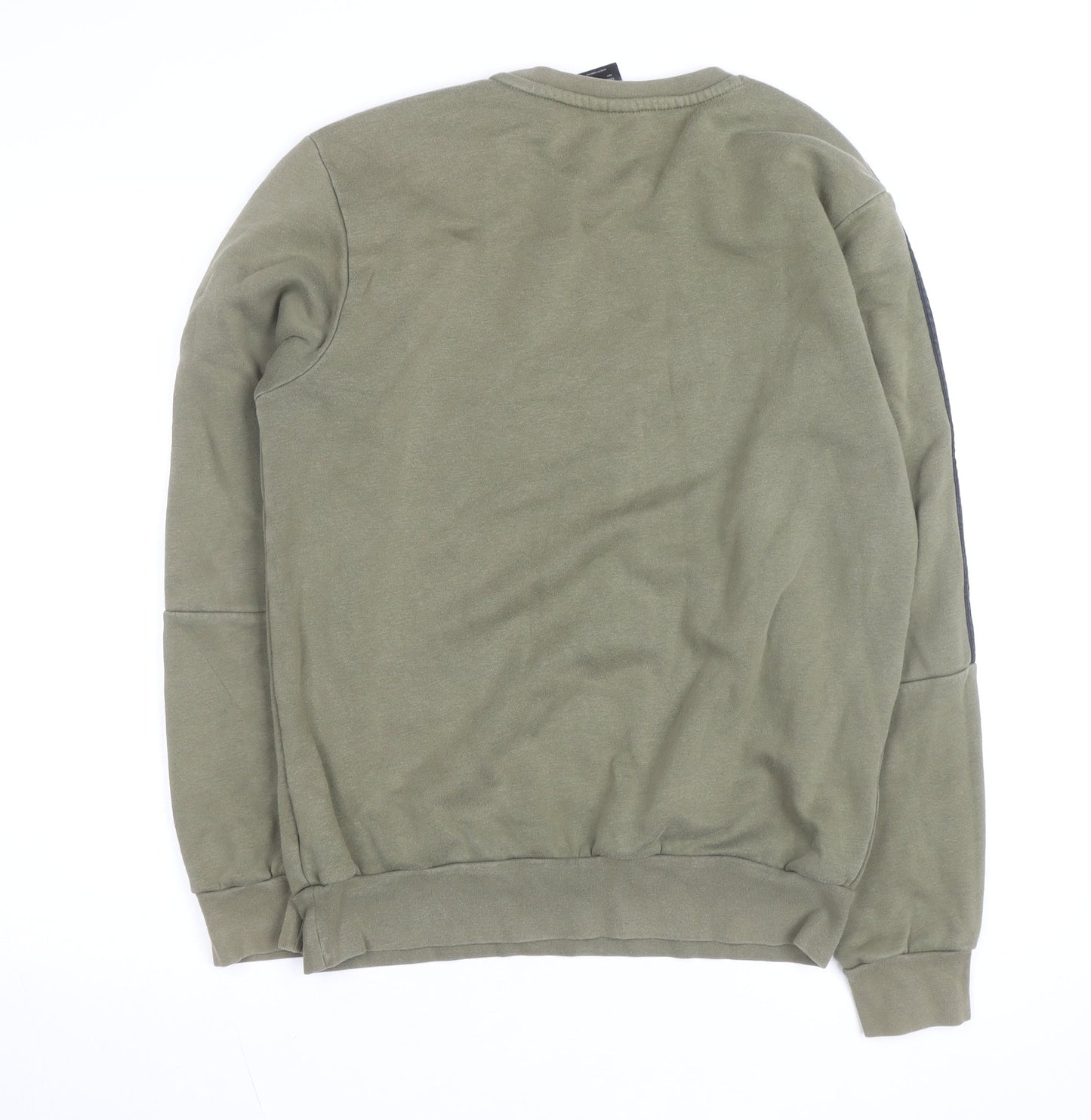 Adidas Men's Green Pullover Sweatshirt Medium Crew Neck