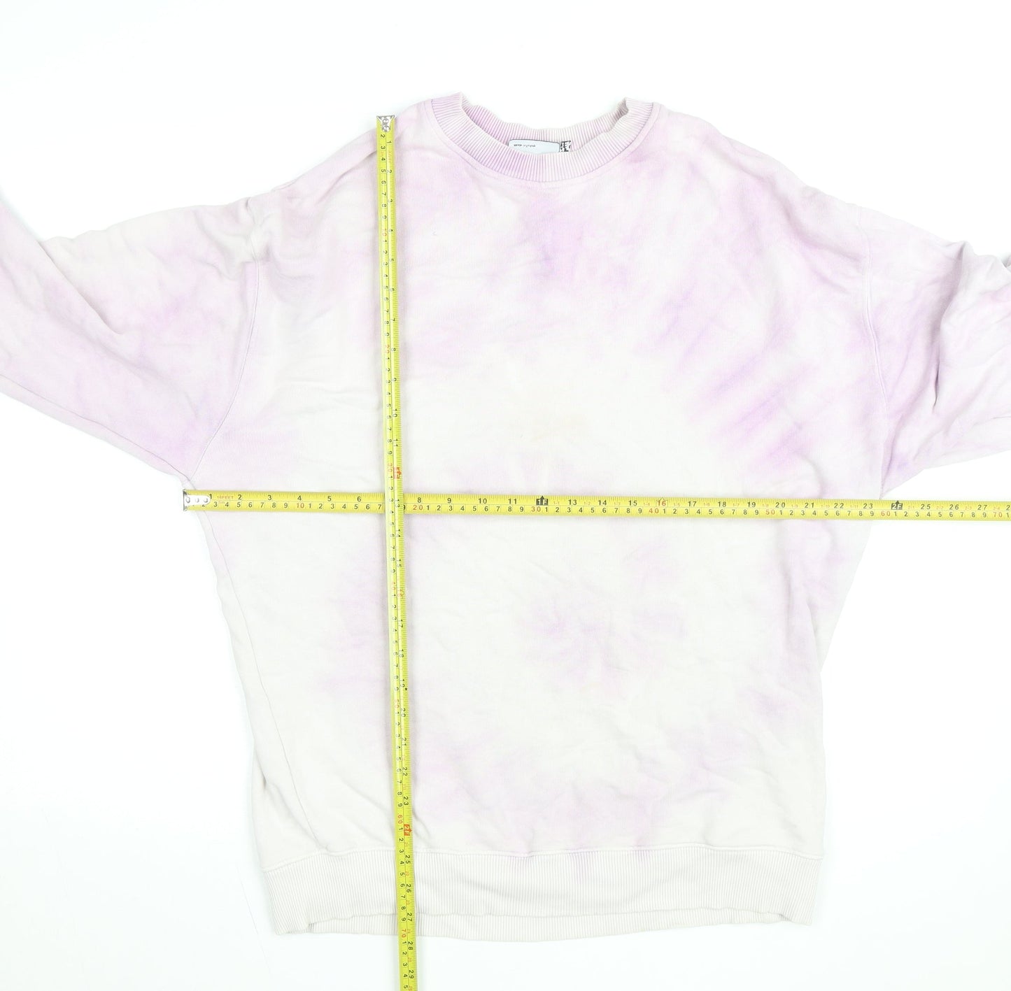 ASOS DESIGN Men's Pink Tie Dye Crew Neck Sweatshirt XS