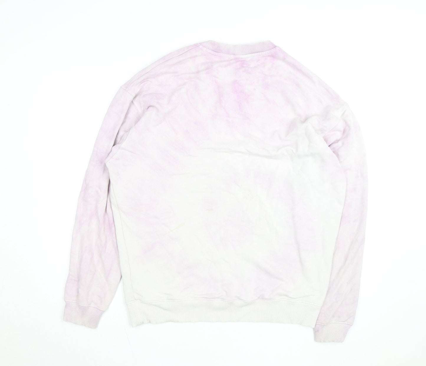 ASOS DESIGN Men's Pink Tie Dye Crew Neck Sweatshirt XS
