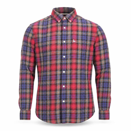 Jack Wills Men's Multicoloured Plaid Flannel Button-Up Shirt Size S