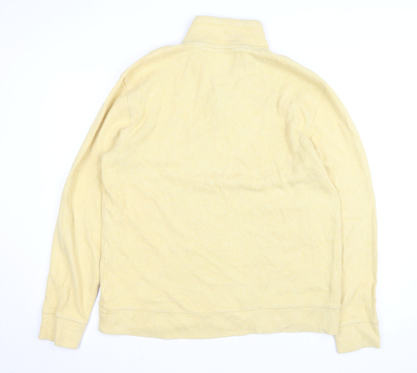 Tommy Hilfiger Men's Beige Cotton 1/2 Zip Basic Jacket L