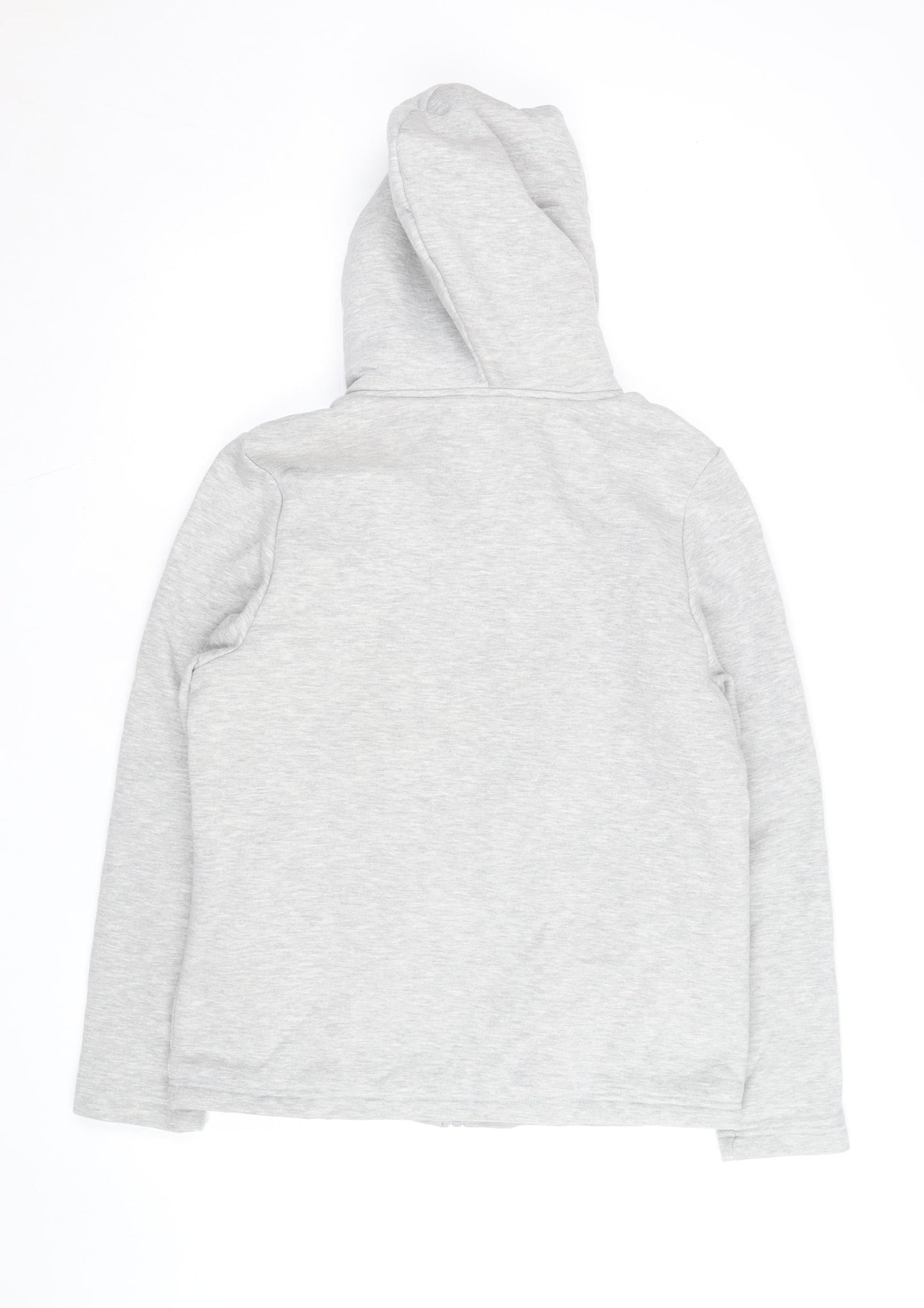 Peter Storm Womens Grey Full Zip Hoodie Size 14 Fleece Lined