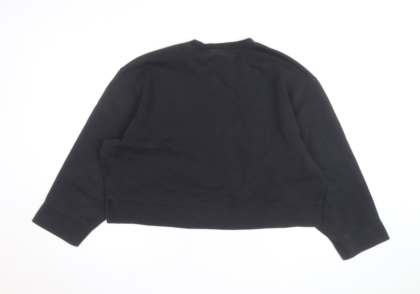 Adidas Women Black Crew Neck Pullover Sweatshirt Size S