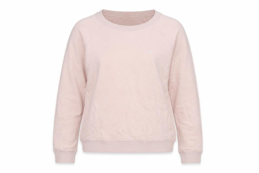 Jack Wills Women Pink Crew Neck Pullover Sweatshirt UK 8 Cotton