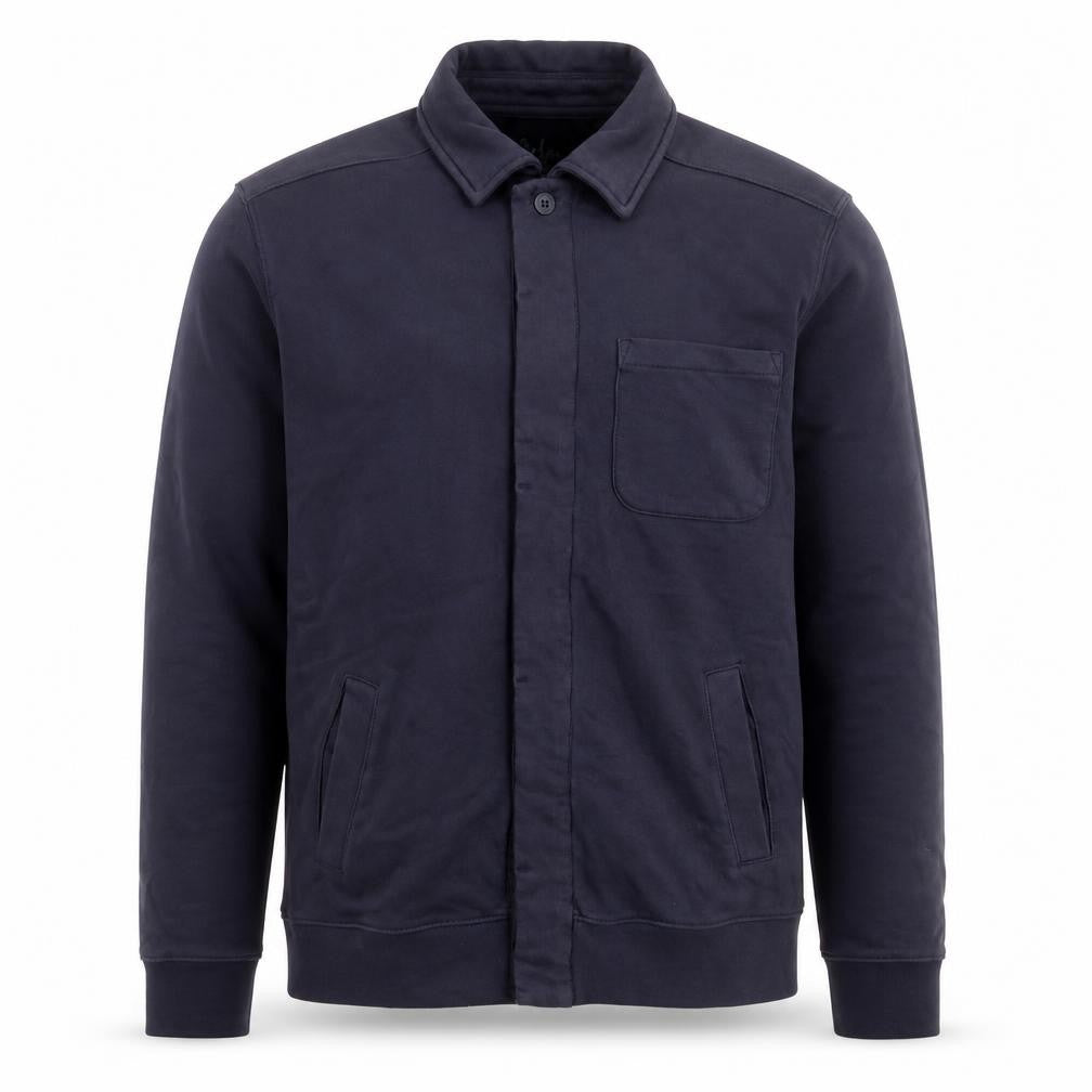 Boden Men’s Blue Cotton Button-Up Overshirt M Regular Fit