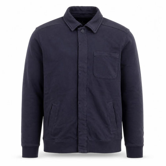 Boden Men’s Blue Cotton Button-Up Overshirt M Regular Fit