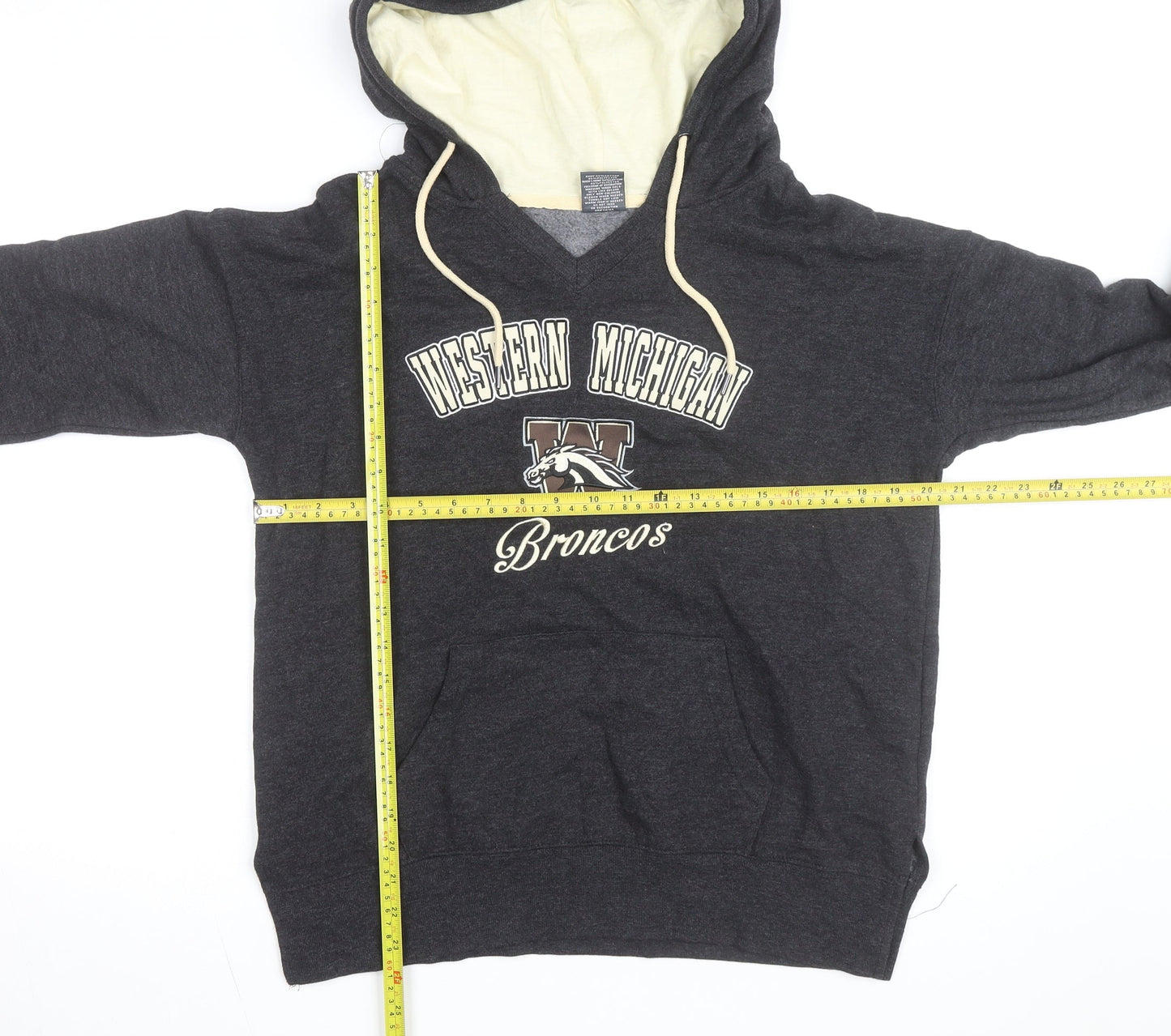 Stadium Athletics Men's Grey Pullover Hoodie M Western Michigan Broncos