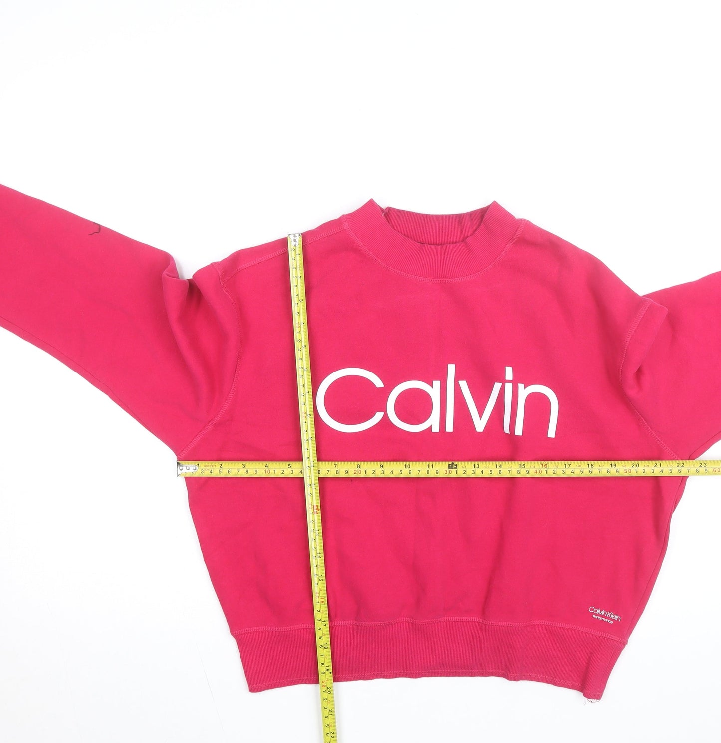 Calvin Klein Performance Women's Pink Crew Neck Pullover Sweatshirt L