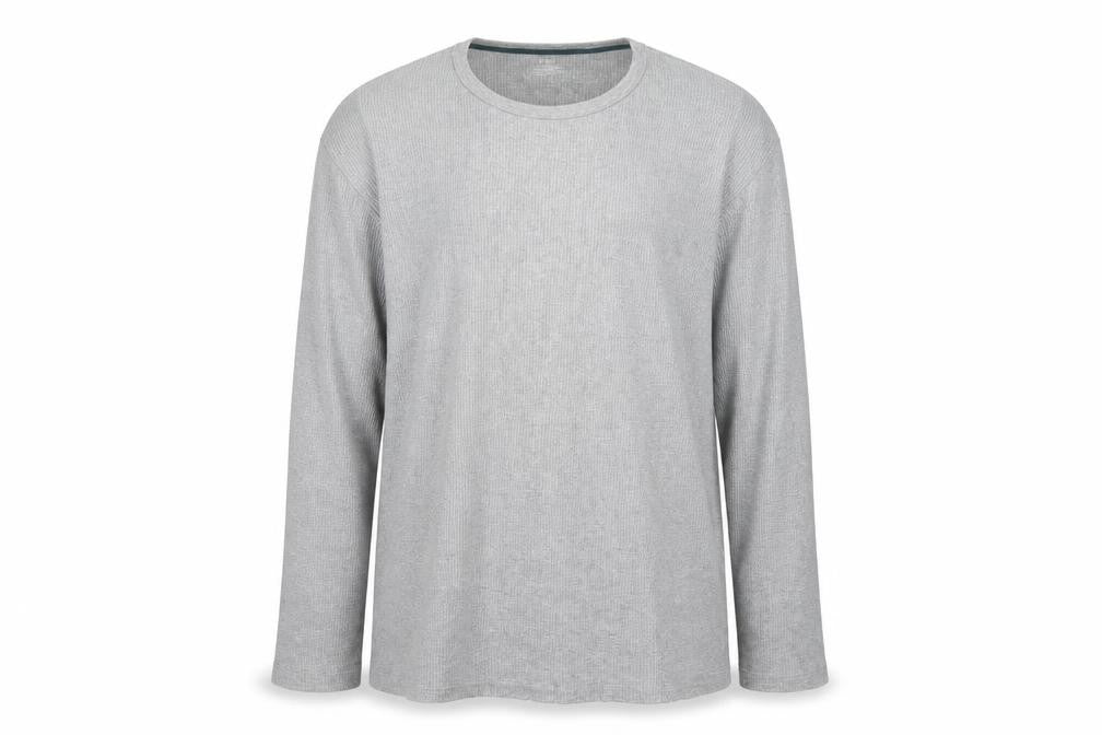 Marks & Spencer Men's Grey 2XL Long Sleeve Pyjama Top