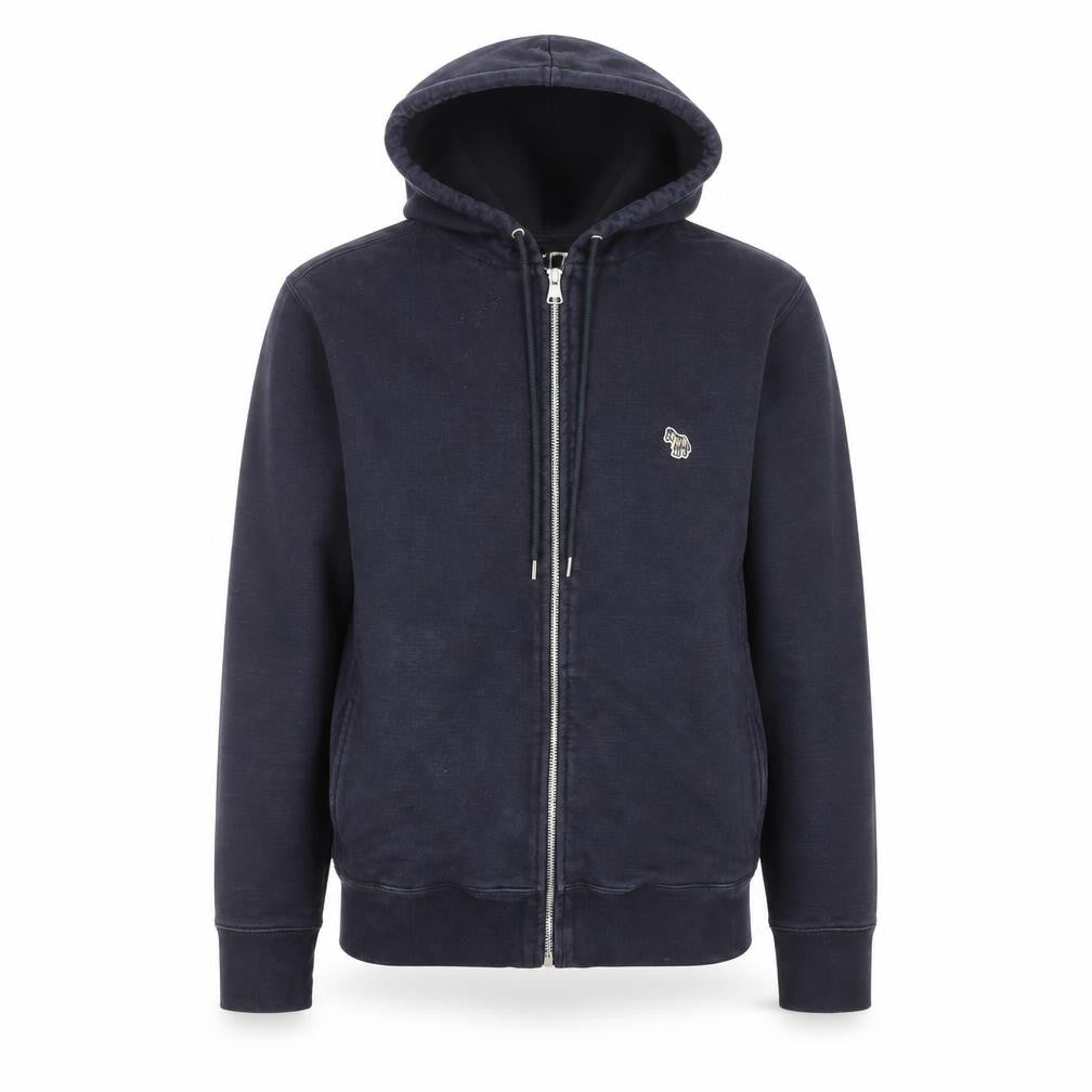 Paul Smith Men’s Blue Full Zip Hoodie Small Cotton Sweatshirt