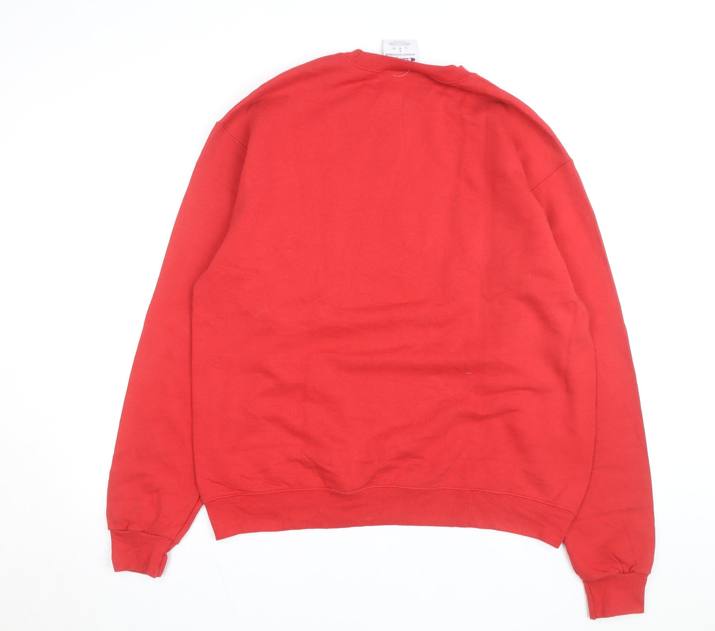 Champion Men's Red Ball State Pullover Crew Neck Sweatshirt L