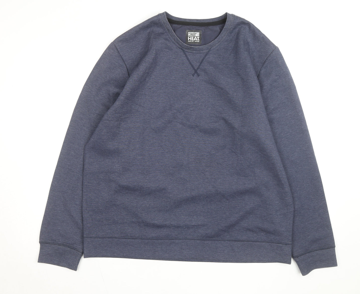 32 Degrees Heat Men's Blue XL Crew Neck Pullover Sweatshirt