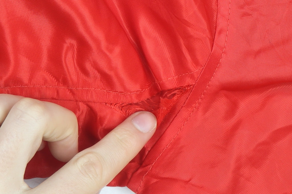 Rocawear Women's Red Bomber Jacket M Embroidered Studded Zip Satin