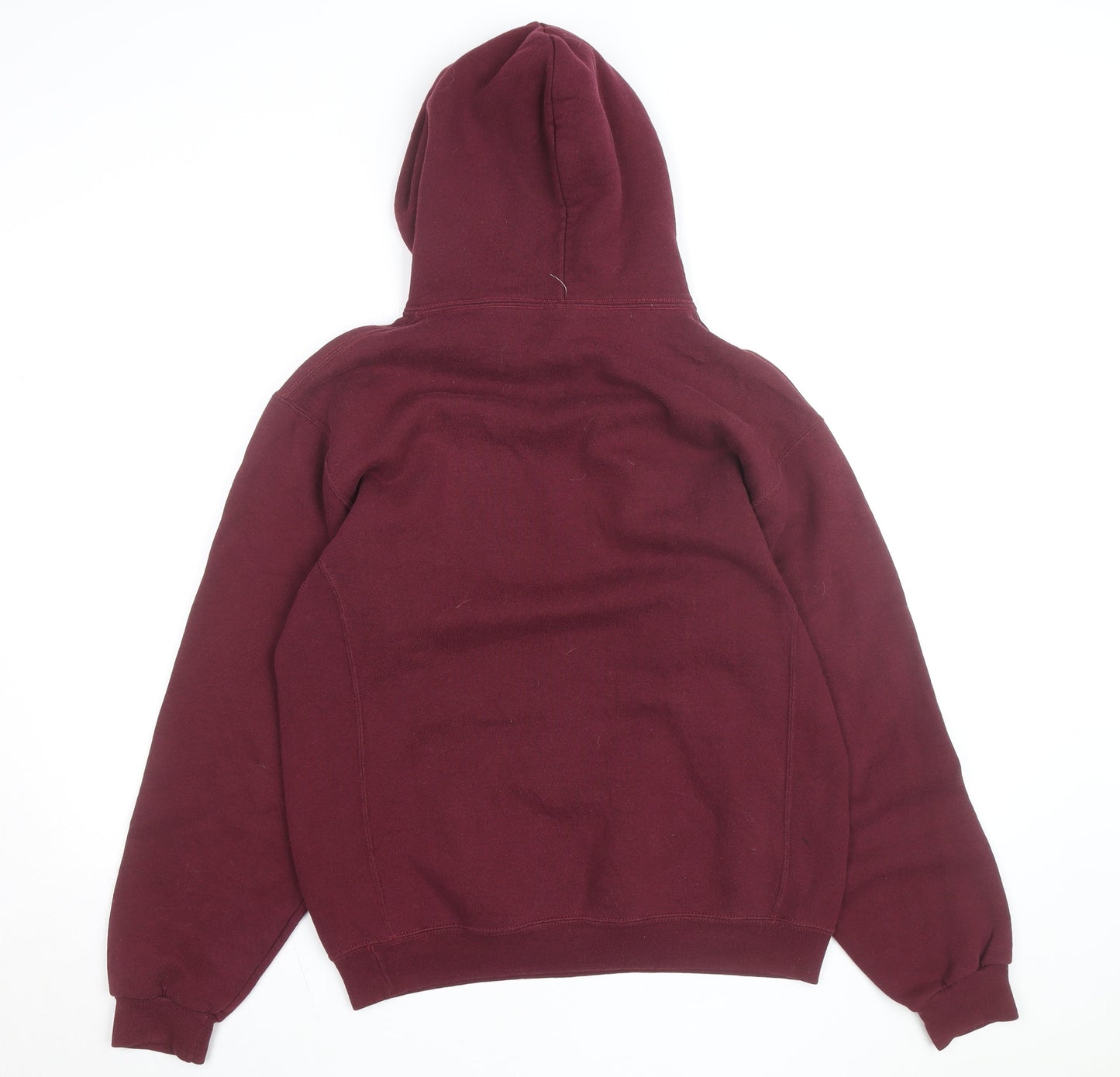 Russell Athletic Mens Red Pullover Hoodie M University Sports Fleece