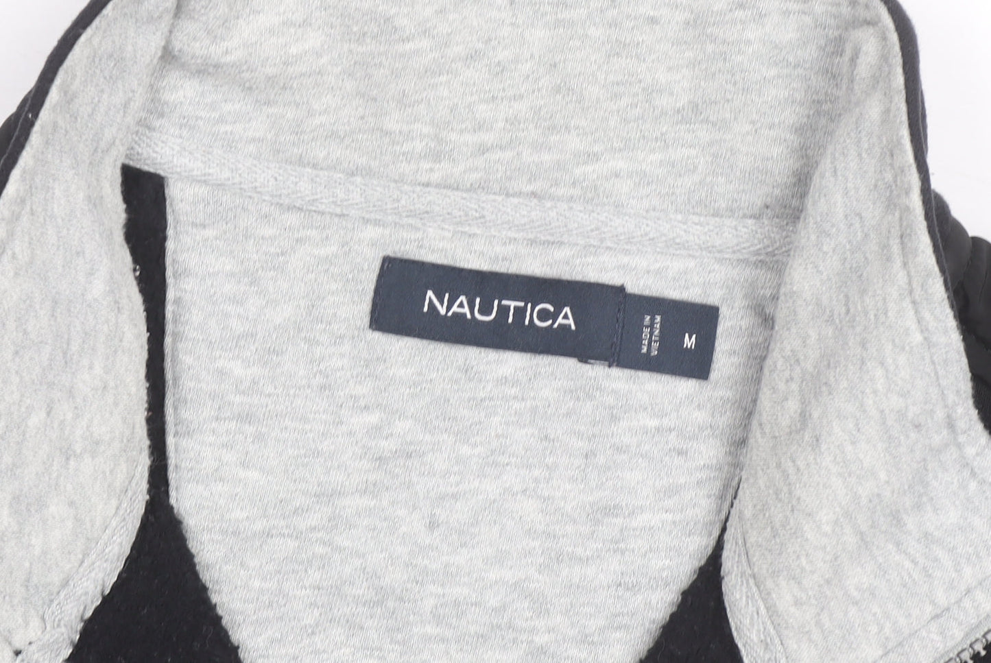Nautica Men's Black 1/4 Zip Pullover Sweatshirt Size M