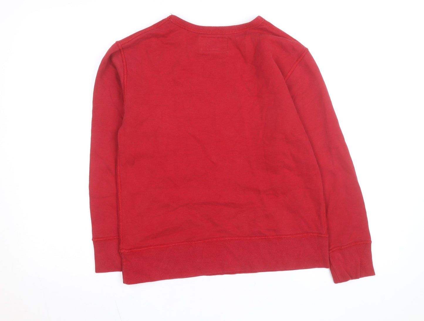 The Children's Place Boys Red Track & Field Graphic Crew Neck Sweatshirt 10-12 Years