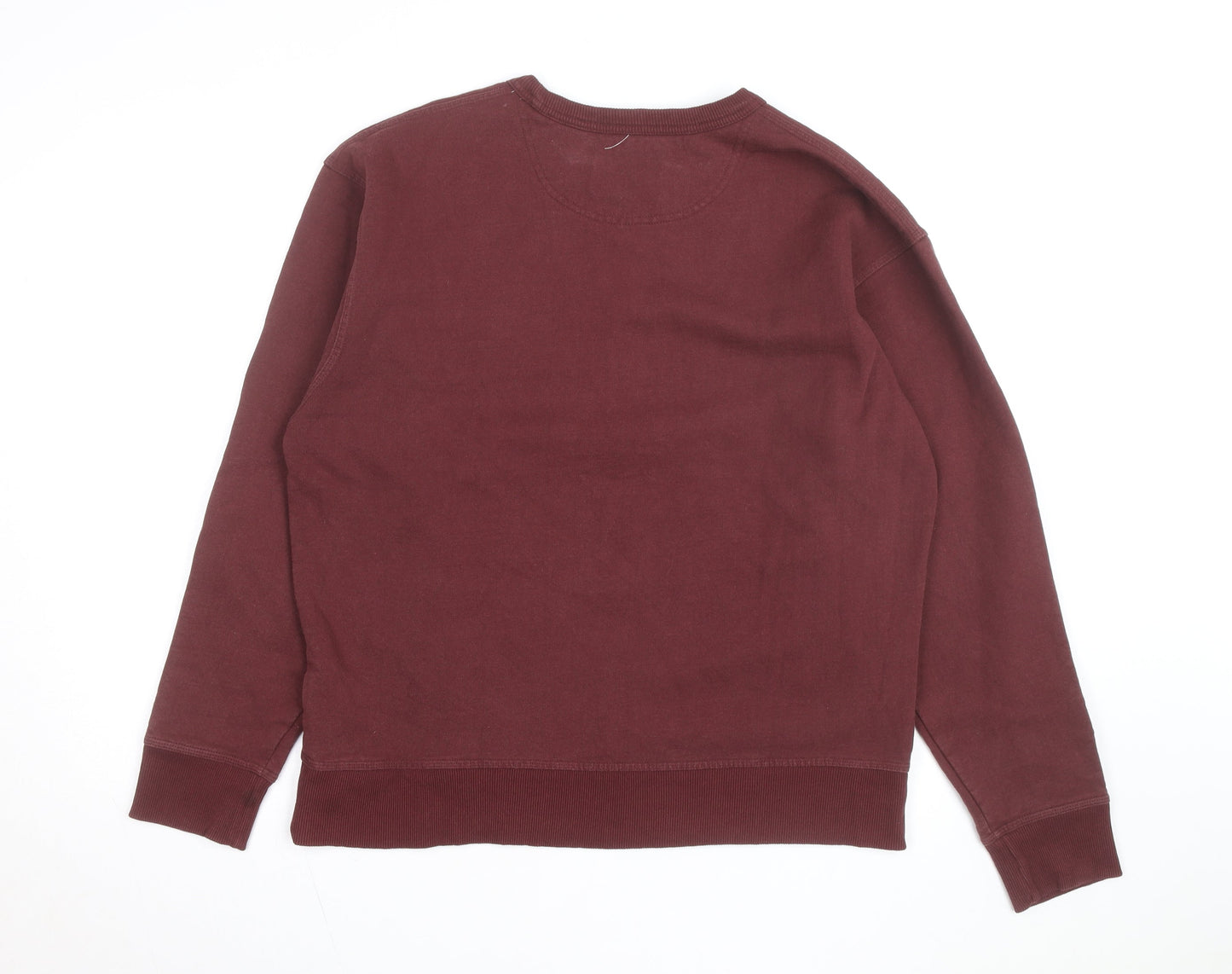 Champion Womens Burgundy Crew Neck Pullover Sweatshirt Size L