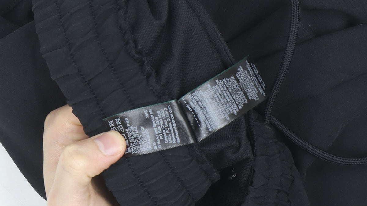 Marks & Spencer Womens Black XS Jogger Activewear Trousers