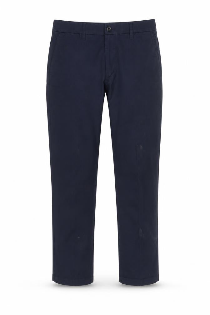 Marks & Spencer Men's Blue Chino Trousers 36W 31L Regular Fit
