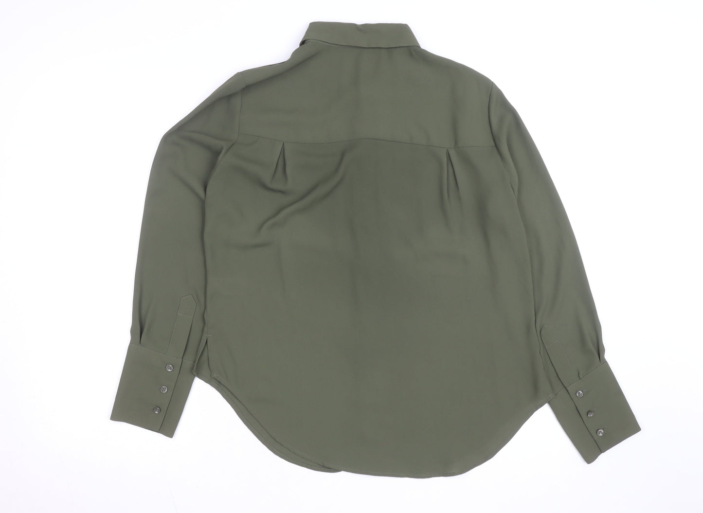 Marks and Spencer Women Green Size 10 Polyester Shirt