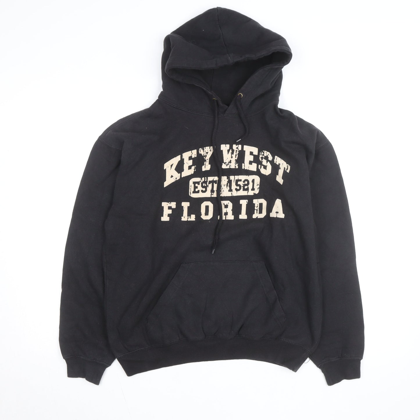 Pacific & Co Men's Black Pullover Hoodie Medium Key West Print