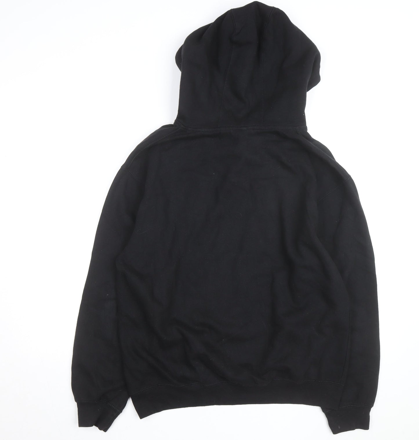 Pennant Men's Black M Pullover Hoodie with Red Lace Detail