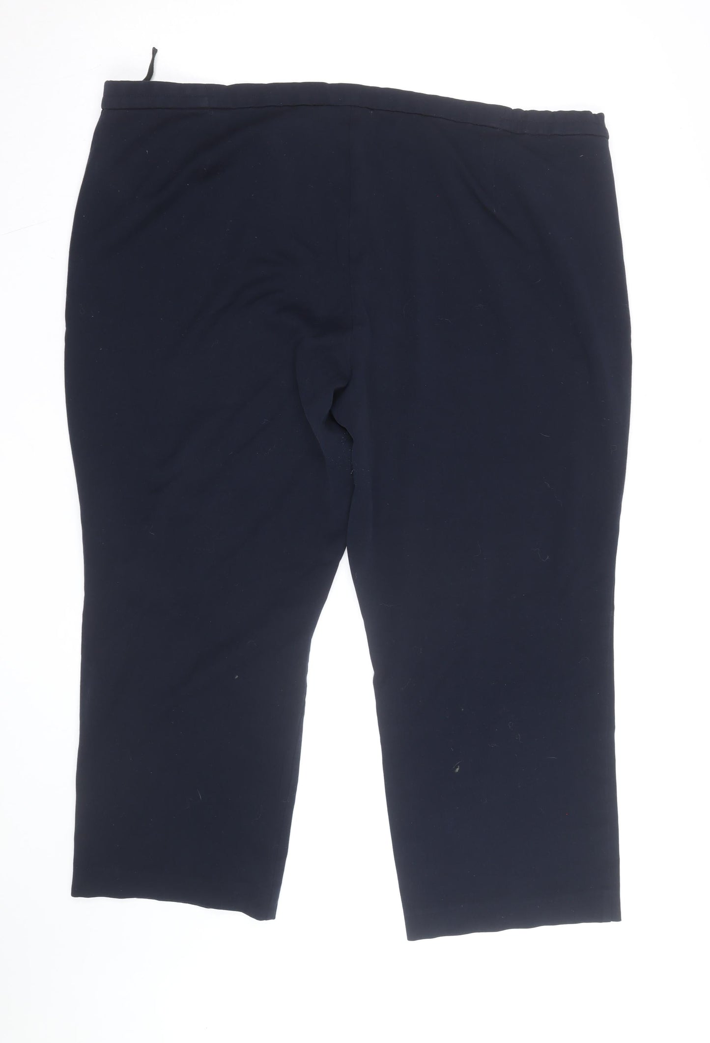 Marks and Spencer Women's Navy Plus Size 22 Stretch Trousers